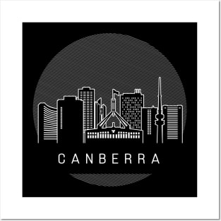 Canberra Australia Skyline Posters and Art